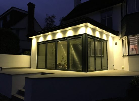 Extension at night